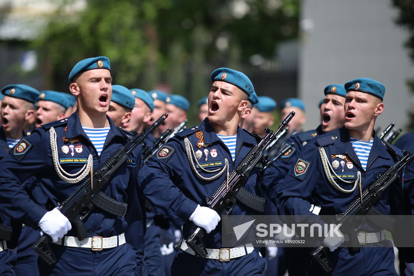 Military parade marking 80th anniversary of Victory in Great Patriotic War in Hero City Novorossiysk