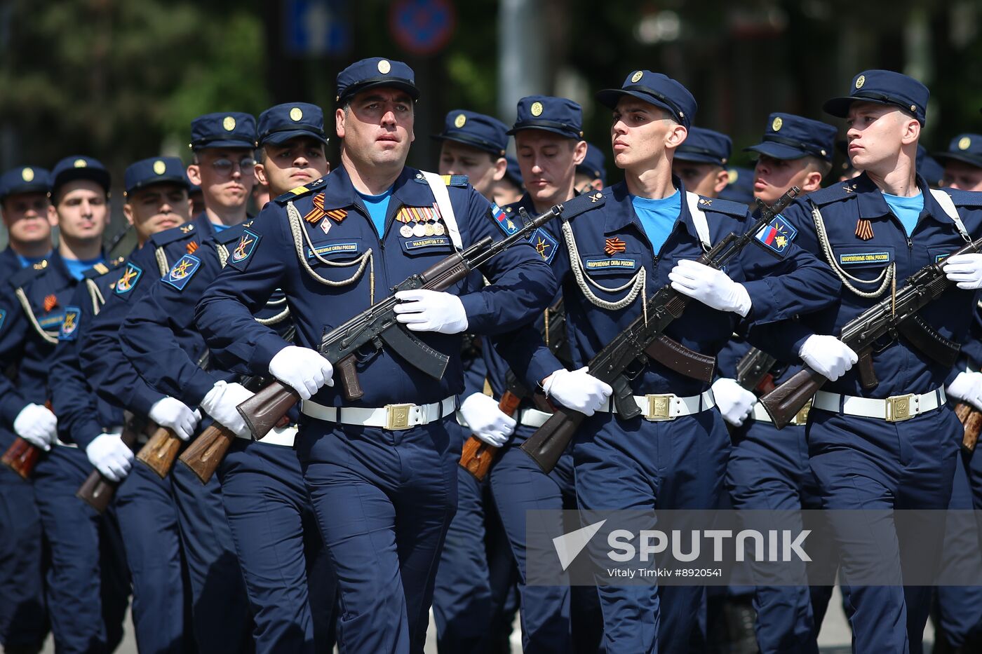 Military parade marking 80th anniversary of Victory in Great Patriotic War in Hero City Novorossiysk