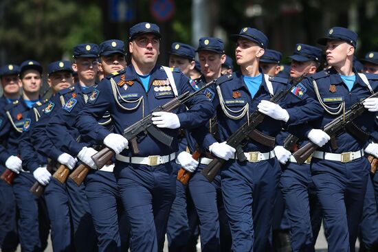 Military parade marking 80th anniversary of Victory in Great Patriotic War in Hero City Novorossiysk