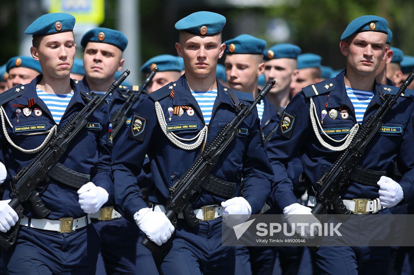 Military parade marking 80th anniversary of Victory in Great Patriotic War in Hero City Novorossiysk