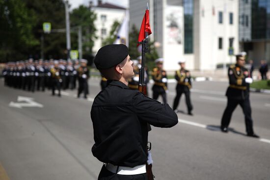 Military parade marking 80th anniversary of Victory in Great Patriotic War in Hero City Novorossiysk