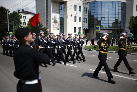 Military parade marking 80th anniversary of Victory in Great Patriotic War in Hero City Novorossiysk
