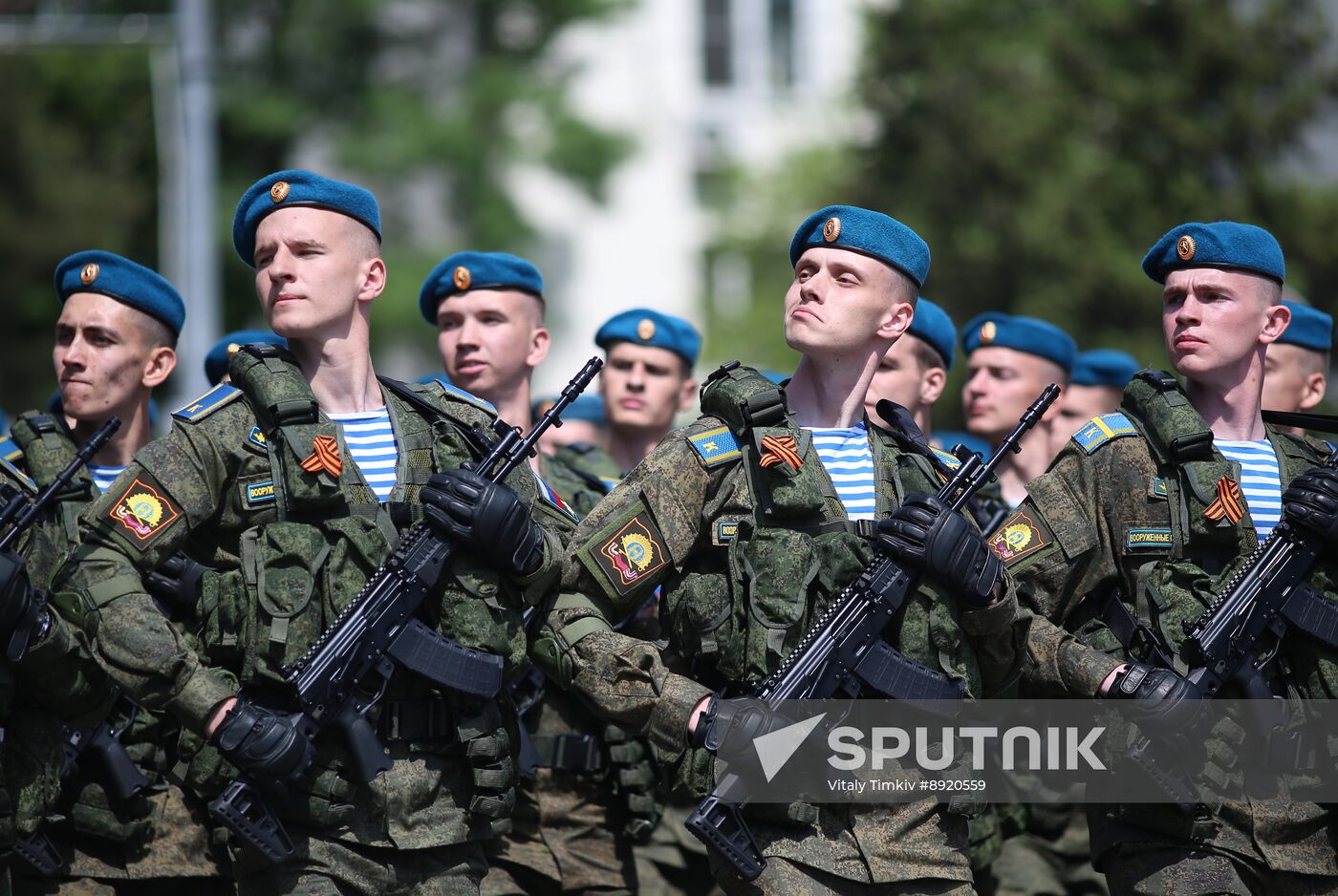 Military parade marking 80th anniversary of Victory in Great Patriotic War in Hero City Novorossiysk