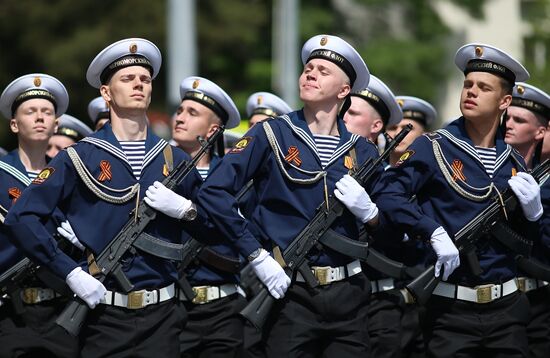 Military parade marking 80th anniversary of Victory in Great Patriotic War in Hero City Novorossiysk