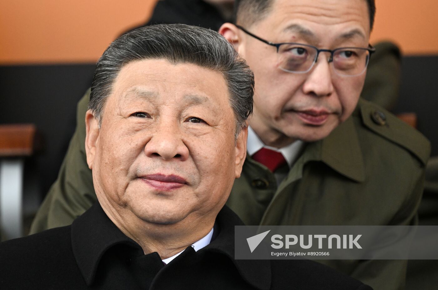 President of Russia Vladimir Putin and foreign leaders at military parade marking 80th anniversary of Victory