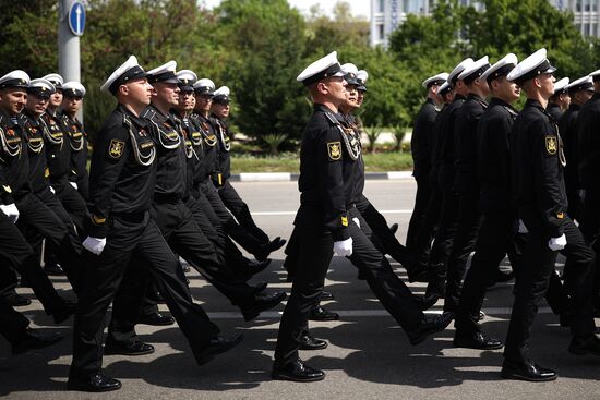 Military parade marking 80th anniversary of Victory in Great Patriotic War in Hero City Novorossiysk