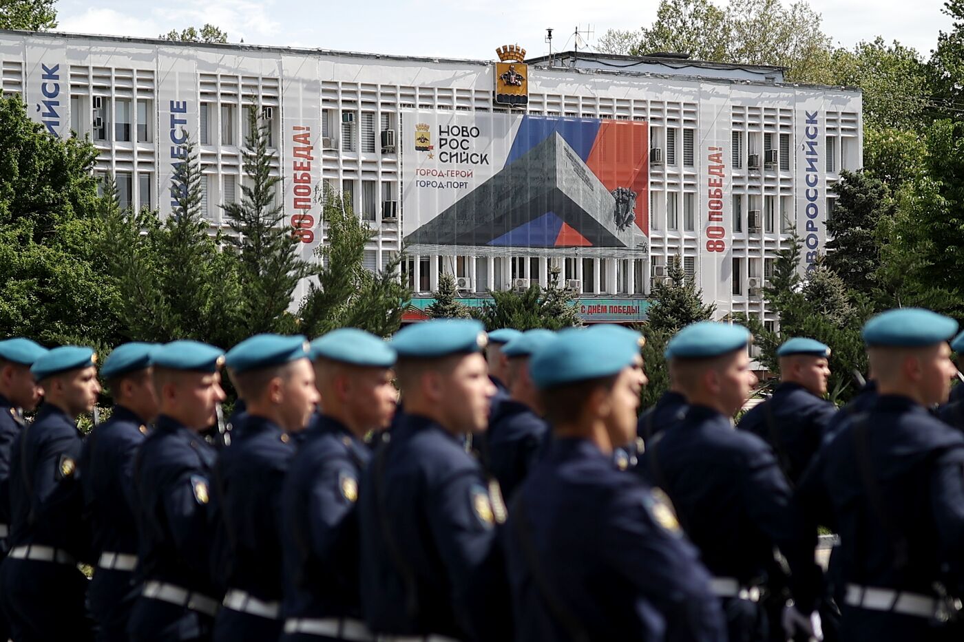 Military parade marking 80th anniversary of Victory in Great Patriotic War in Hero City Novorossiysk