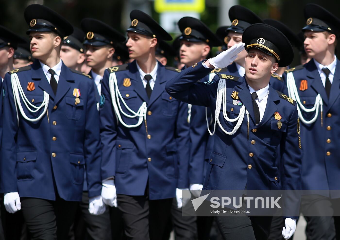 Military parade marking 80th anniversary of Victory in Great Patriotic War in Hero City Novorossiysk