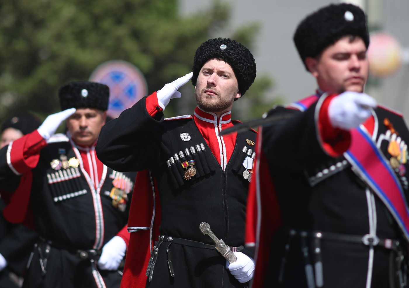 Military parade marking 80th anniversary of Victory in Great Patriotic War in Hero City Novorossiysk