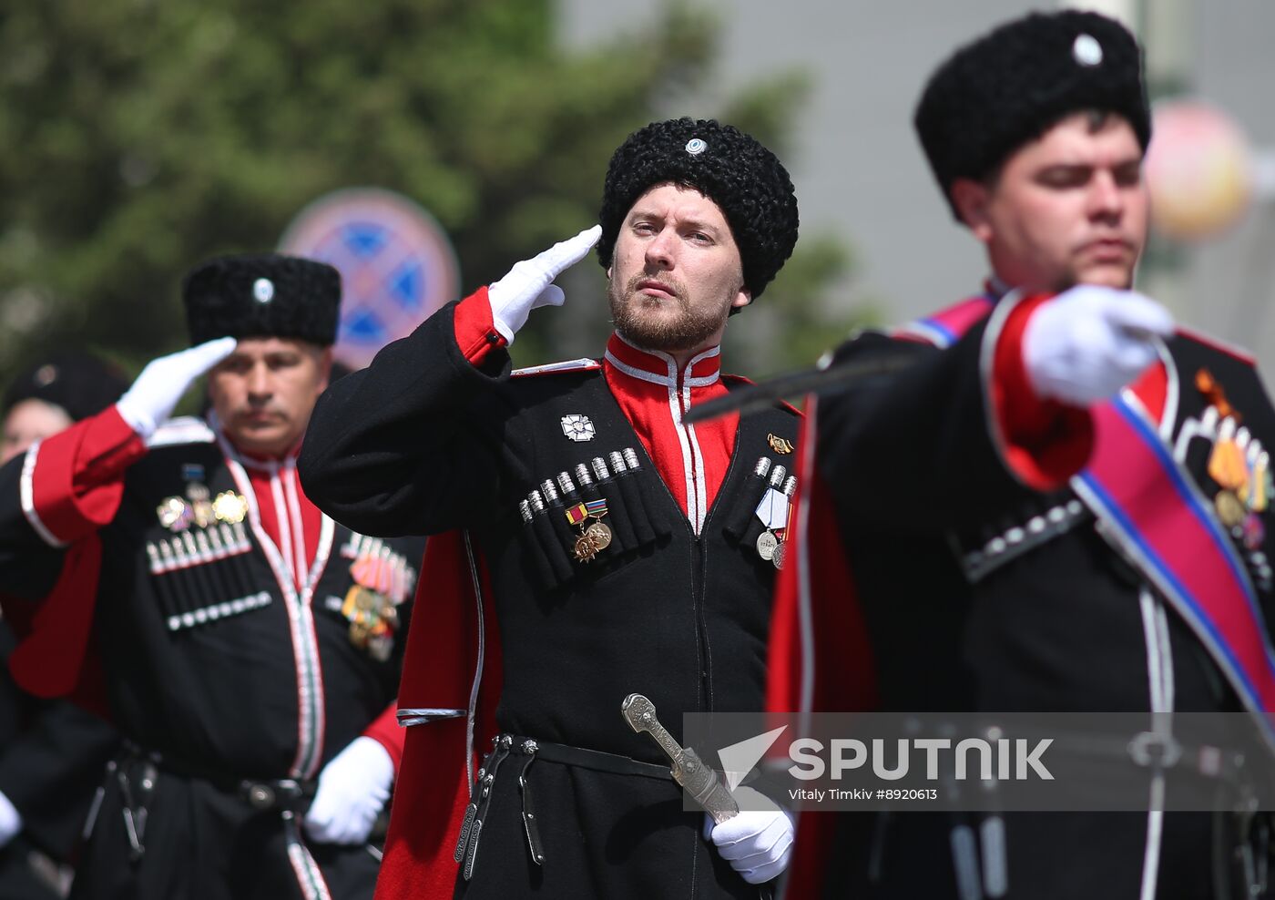 Military parade marking 80th anniversary of Victory in Great Patriotic War in Hero City Novorossiysk