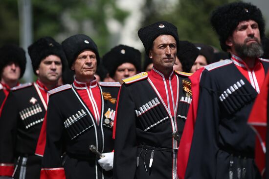 Military parade marking 80th anniversary of Victory in Great Patriotic War in Hero City Novorossiysk