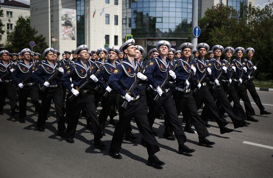 Military parade marking 80th anniversary of Victory in Great Patriotic War in Hero City Novorossiysk