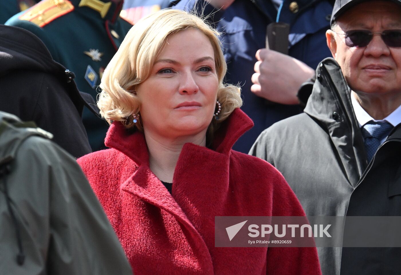 Public figures at military parade marking 80th anniversary of Victory