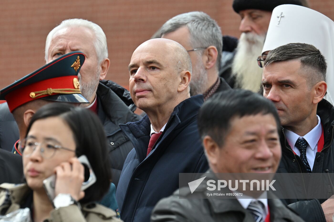 Public figures at military parade marking 80th anniversary of Victory