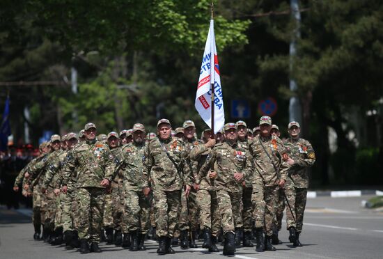 Military parade marking 80th anniversary of Victory in Great Patriotic War in Hero City Novorossiysk