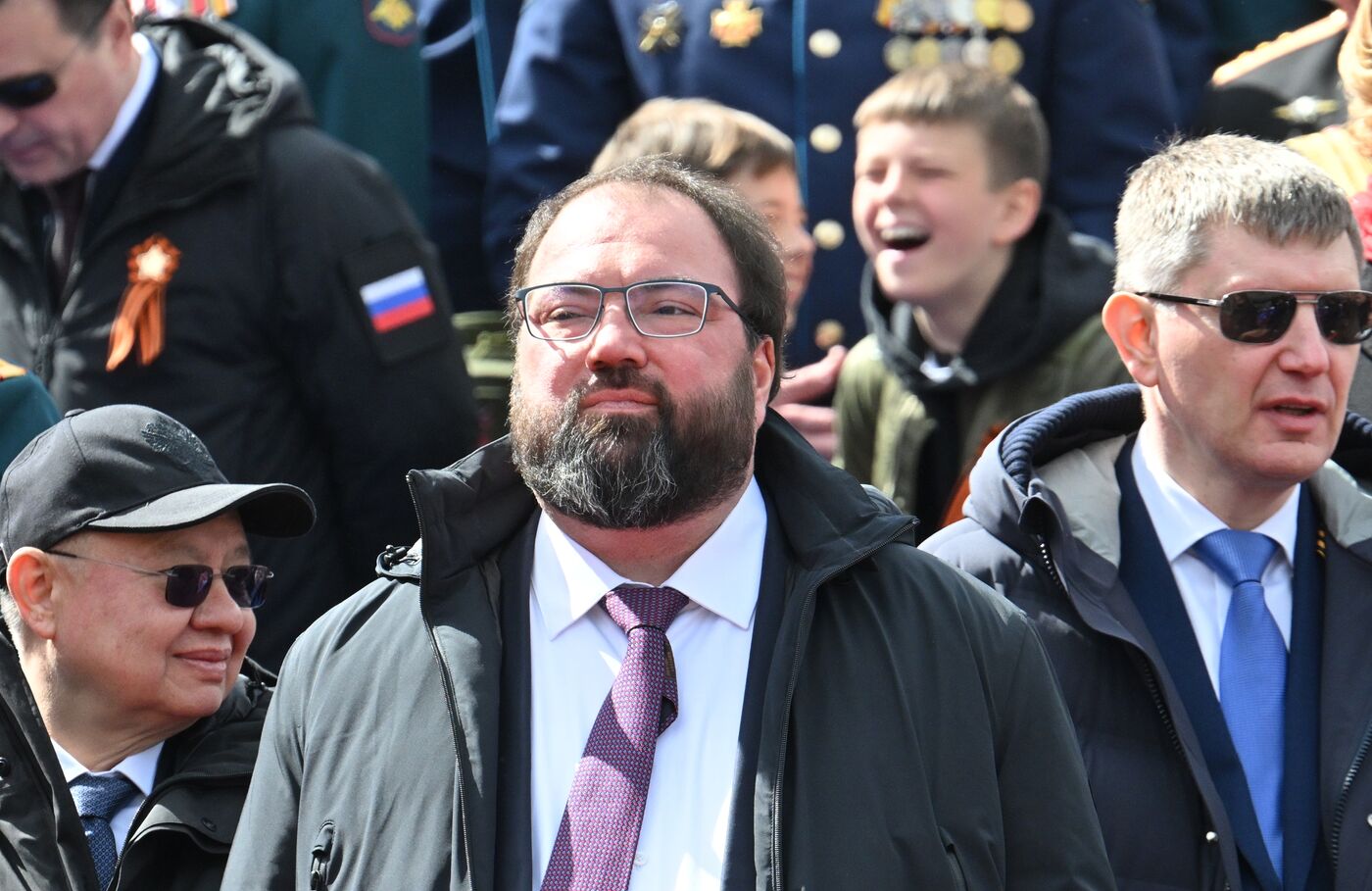 Public figures at military parade marking 80th anniversary of Victory