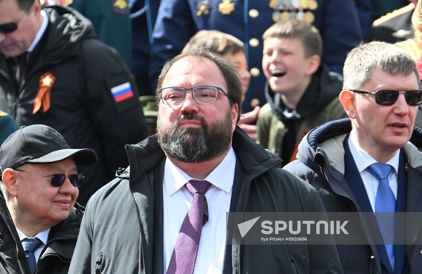 Public figures at military parade marking 80th anniversary of Victory