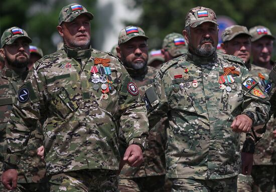 Military parade marking 80th anniversary of Victory in Great Patriotic War in Hero City Novorossiysk