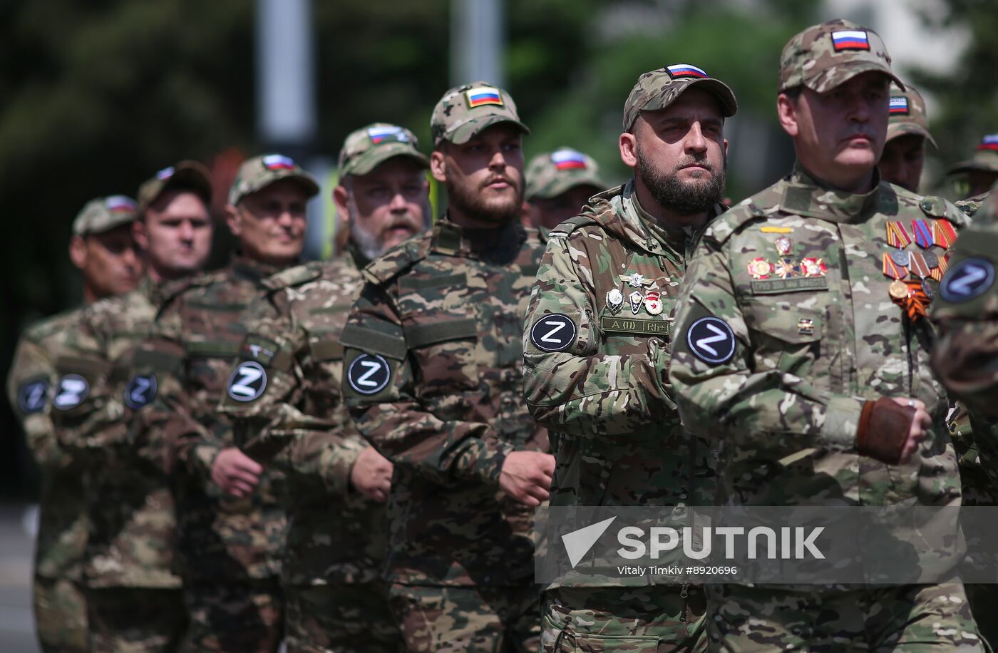 Military parade marking 80th anniversary of Victory in Great Patriotic War in Hero City Novorossiysk