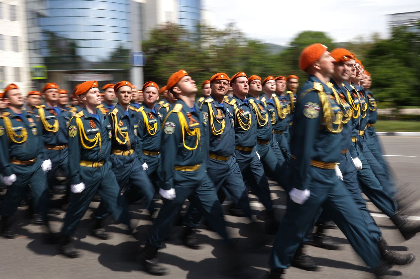 Military parade marking 80th anniversary of Victory in Great Patriotic War in Hero City Novorossiysk