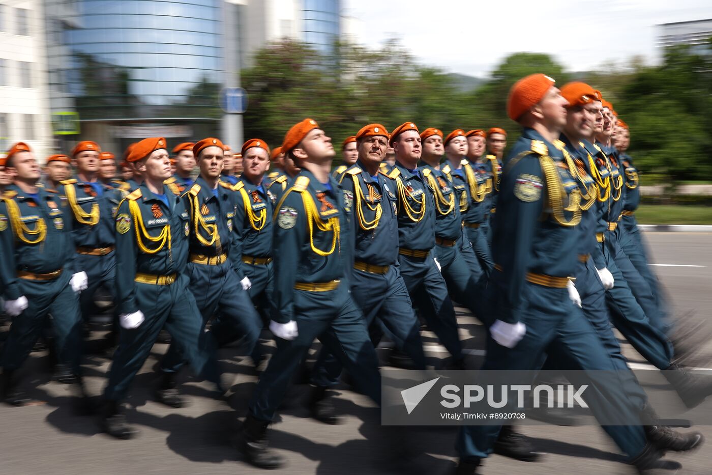 Military parade marking 80th anniversary of Victory in Great Patriotic War in Hero City Novorossiysk