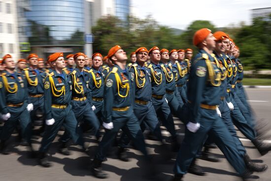 Military parade marking 80th anniversary of Victory in Great Patriotic War in Hero City Novorossiysk
