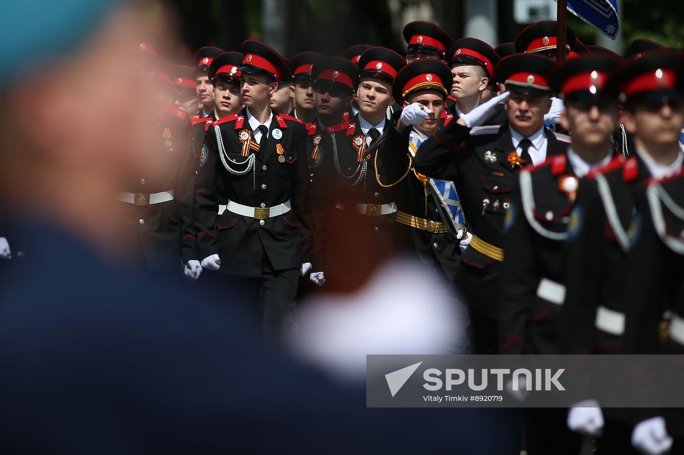 Military parade marking 80th anniversary of Victory in Great Patriotic War in Hero City Novorossiysk