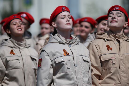 Military parade marking 80th anniversary of Victory in Great Patriotic War in Hero City Novorossiysk