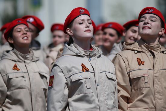 Military parade marking 80th anniversary of Victory in Great Patriotic War in Hero City Novorossiysk