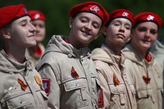Military parade marking 80th anniversary of Victory in Great Patriotic War in Hero City Novorossiysk