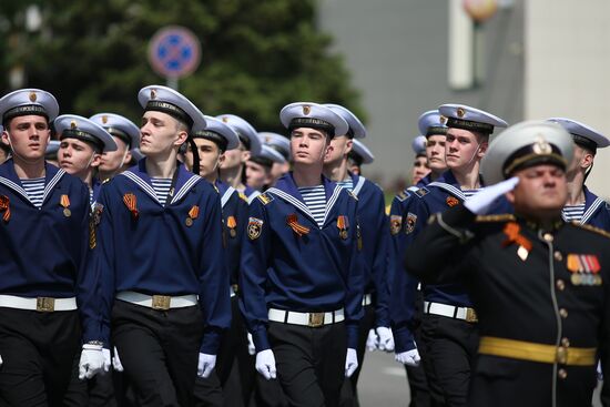 Military parade marking 80th anniversary of Victory in Great Patriotic War in Hero City Novorossiysk