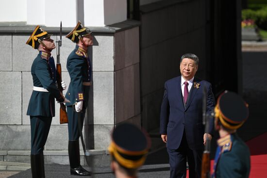 Chinese President Xi Jinping arrives at the Kremlin to meet with Russian President Vladimir Putin ahead of the military parade to mark the 80th anniversary of Victory. On May 9, Russia celebrates the 80th anniversary of Victory in the Great Patriotic War of 1941-1945. Location: Russia, Moscow. Author: Alexei Danichev/Sputnik. President of Russia Vladimir Putin's meeting with foreign leaders