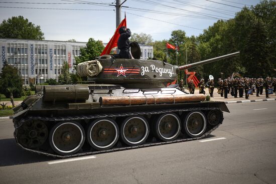 Military parade marking 80th anniversary of Victory in Great Patriotic War in Hero City Novorossiysk