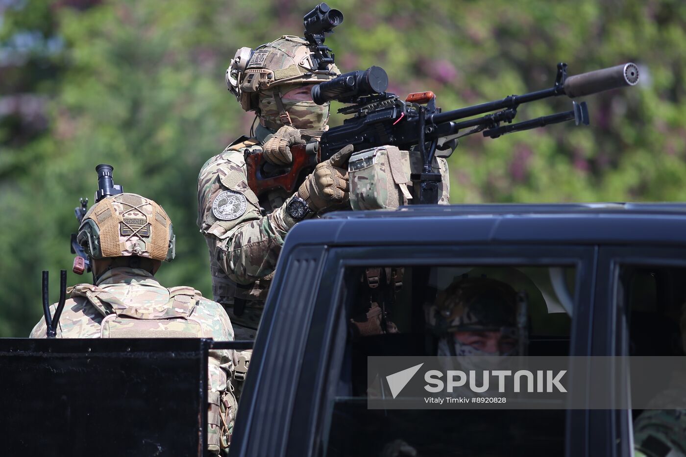 Military parade marking 80th anniversary of Victory in Great Patriotic War in Hero City Novorossiysk