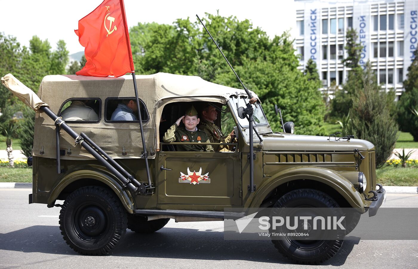 Military parade marking 80th anniversary of Victory in Great Patriotic War in Hero City Novorossiysk