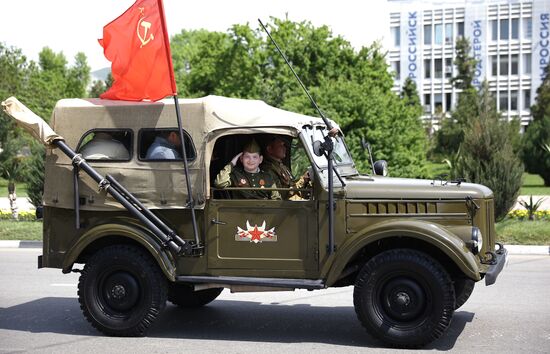 Military parade marking 80th anniversary of Victory in Great Patriotic War in Hero City Novorossiysk