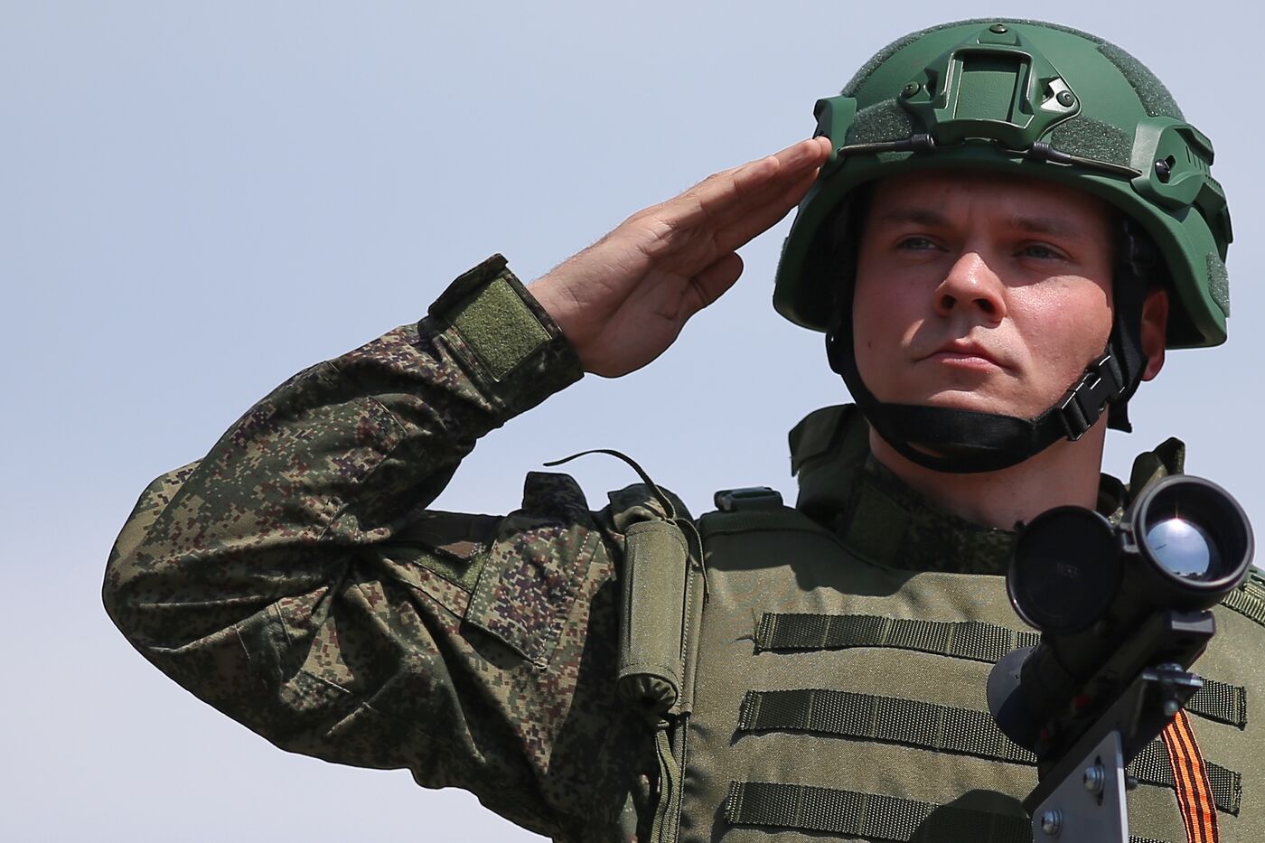 Military parade marking 80th anniversary of Victory in Great Patriotic War in Hero City Novorossiysk