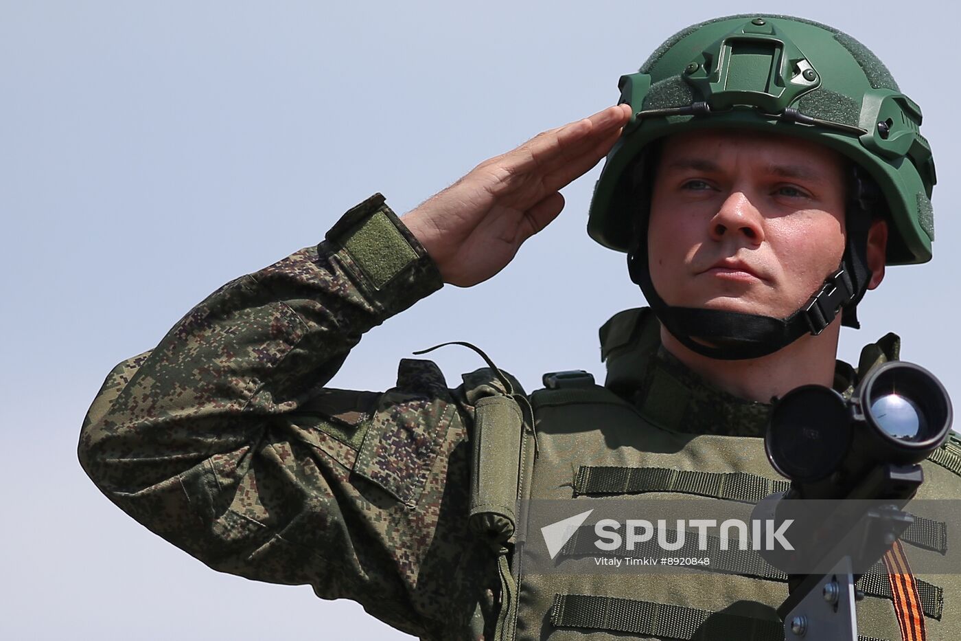 Military parade marking 80th anniversary of Victory in Great Patriotic War in Hero City Novorossiysk