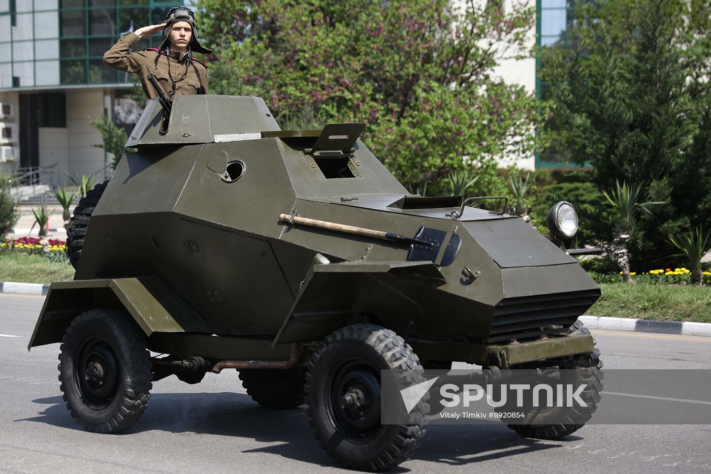 Military parade marking 80th anniversary of Victory in Great Patriotic War in Hero City Novorossiysk