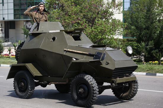 Military parade marking 80th anniversary of Victory in Great Patriotic War in Hero City Novorossiysk