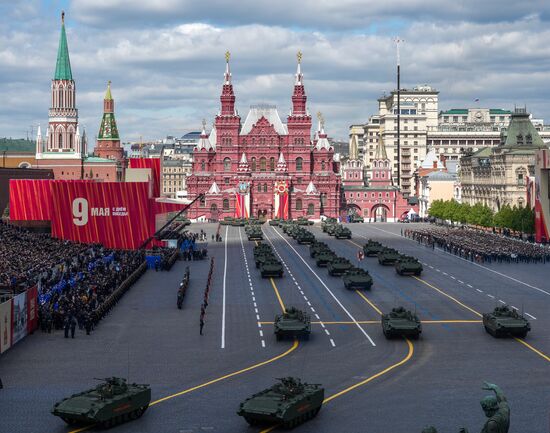 Military parade marking 80th anniversary of Victory in Great Patriotic War in Moscow