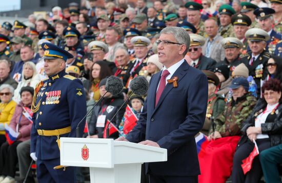 Military parade marking 80th anniversary of Victory in Great Patriotic War in Hero City Tula