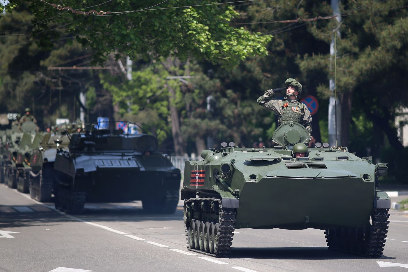 Military parade marking 80th anniversary of Victory in Great Patriotic War in Hero City Novorossiysk