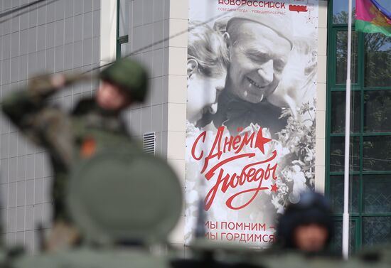 Military parade marking 80th anniversary of Victory in Great Patriotic War in Hero City Novorossiysk