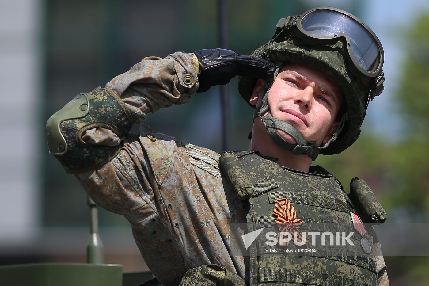 Military parade marking 80th anniversary of Victory in Great Patriotic War in Hero City Novorossiysk