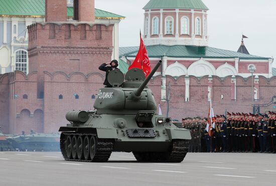 Military parade marking 80th anniversary of Victory in Great Patriotic War in Hero City Tula