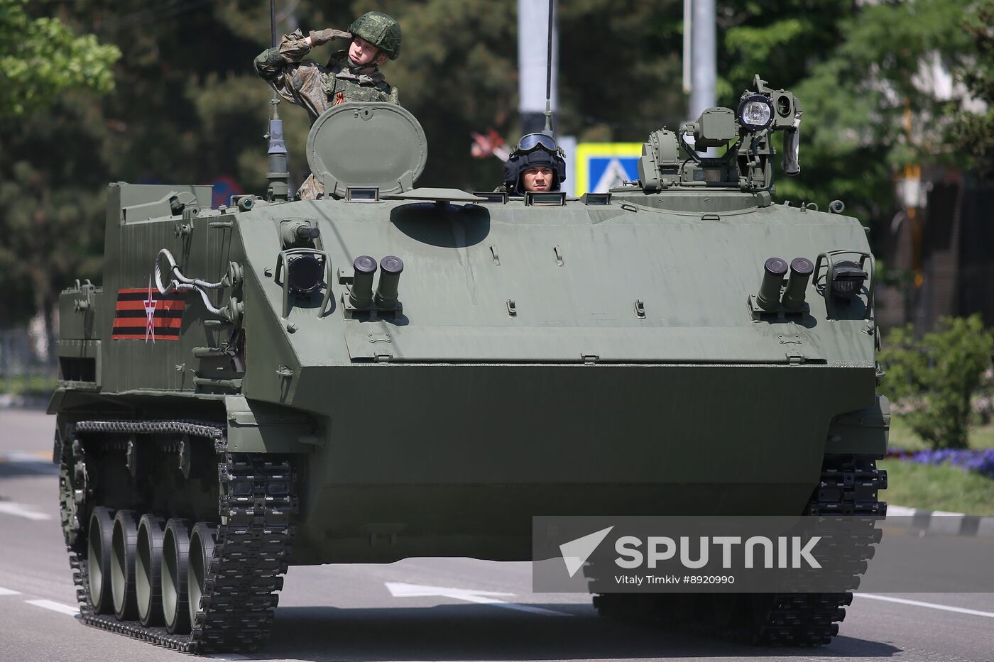 Military parade marking 80th anniversary of Victory in Great Patriotic War in Hero City Novorossiysk