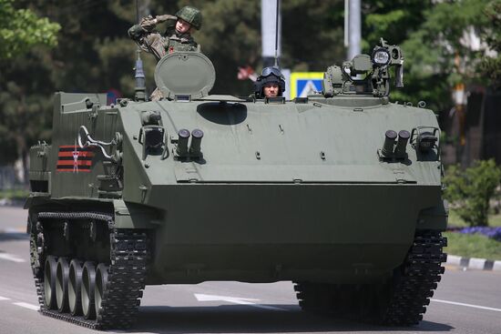 Military parade marking 80th anniversary of Victory in Great Patriotic War in Hero City Novorossiysk