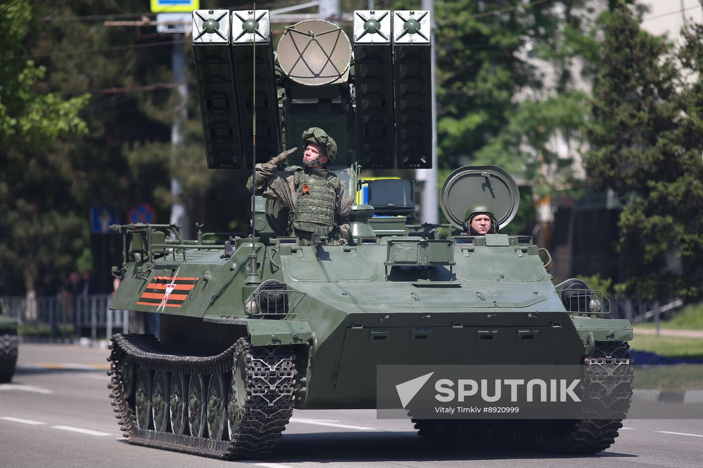Military parade marking 80th anniversary of Victory in Great Patriotic War in Hero City Novorossiysk