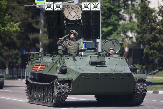 Military parade marking 80th anniversary of Victory in Great Patriotic War in Hero City Novorossiysk